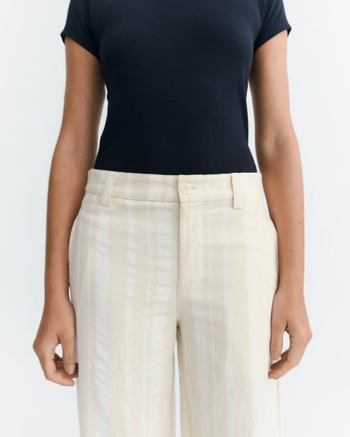 Image of 2-Pantalones Serena a rayas moteadas