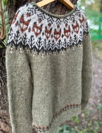 Image 4 of “Into the wild” - Icelandic wool sweater - Frostbite - Preorder 