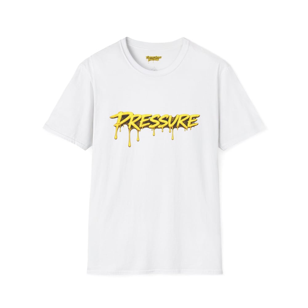 Image of Unisex Pressure Makes Diamonds T-Shirt — Drip Gold Graphic Tee