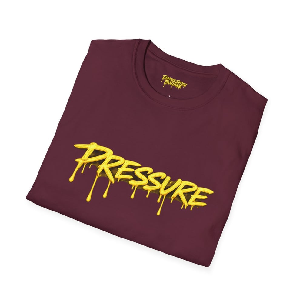 Image of Unisex Pressure Makes Diamonds T-Shirt — Drip Gold Graphic Tee