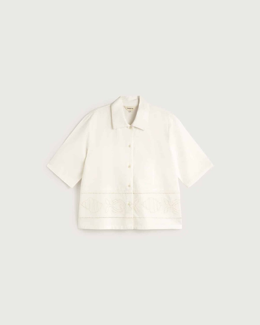 Image of 1-Blusa Vainica blanca 