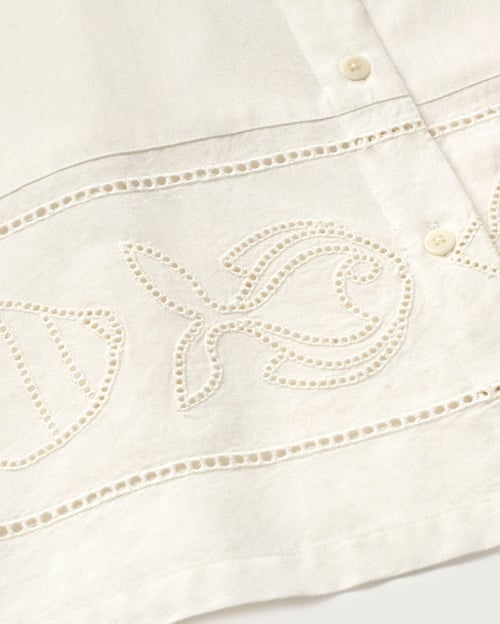 Image of 1-Blusa Vainica blanca 