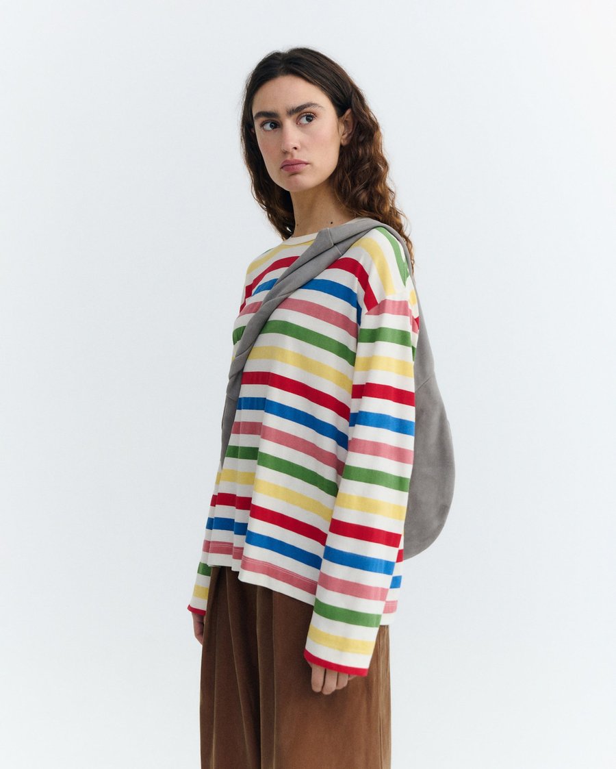 Image of 1-Camiseta rayas Emily multicolor