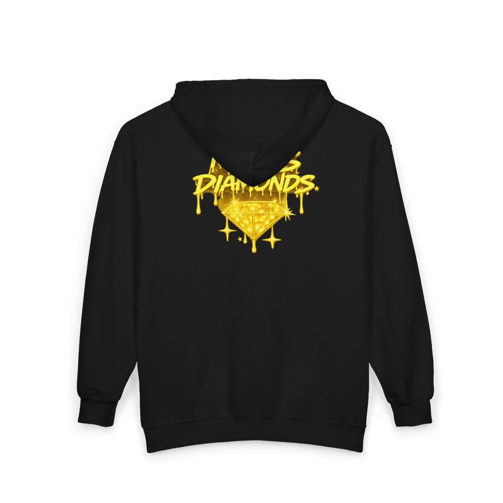 Image of Pressure Makes Diamonds Full-Zip Hoodie — Dripping Gold Streetwear