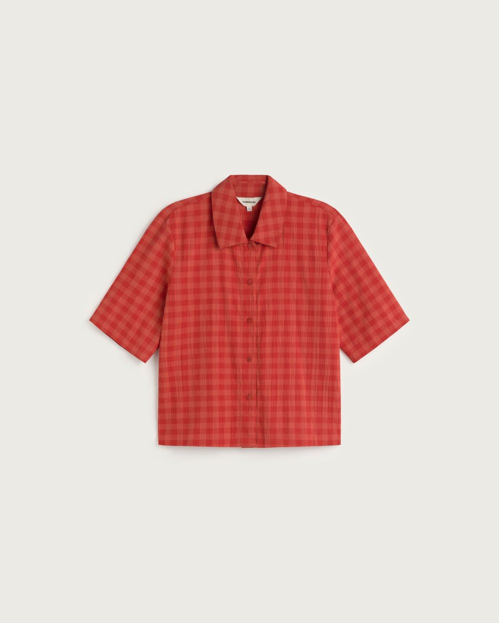 Image of 1-Blusa Red Check