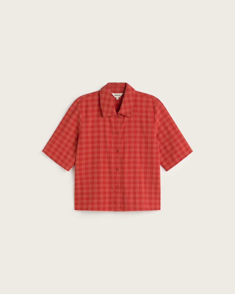 Image of 1-Blusa Red Check