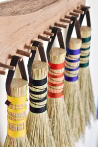 Image 2 of Broomcorn Bundle Hand Brush Broom 30cm 