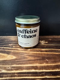 Image 5 of Caffeine and Chaos candle - Coconut soy wax, clean-burning, eco-friendly