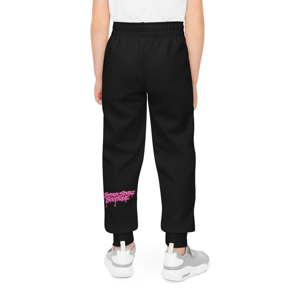 Image of Youth Joggers — "Pressure Makes Diamonds" Pink Graphic Sweatpants