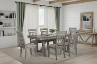 NAt-D206 / TABLE AND 6 X SIDE CHAIR SET