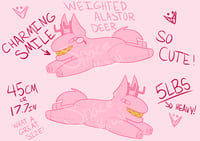 Image 1 of Cursed Alastor Deer Weighted Plush