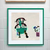 Image 2 of Green Frame (Florence B Hutchings - 'Resting In Bloom') Frame Only