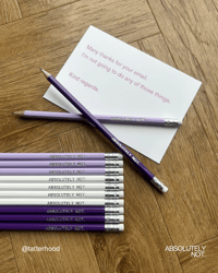 Absolutely Not. pencil and Auto Reply / Out Of Office - Postcard 