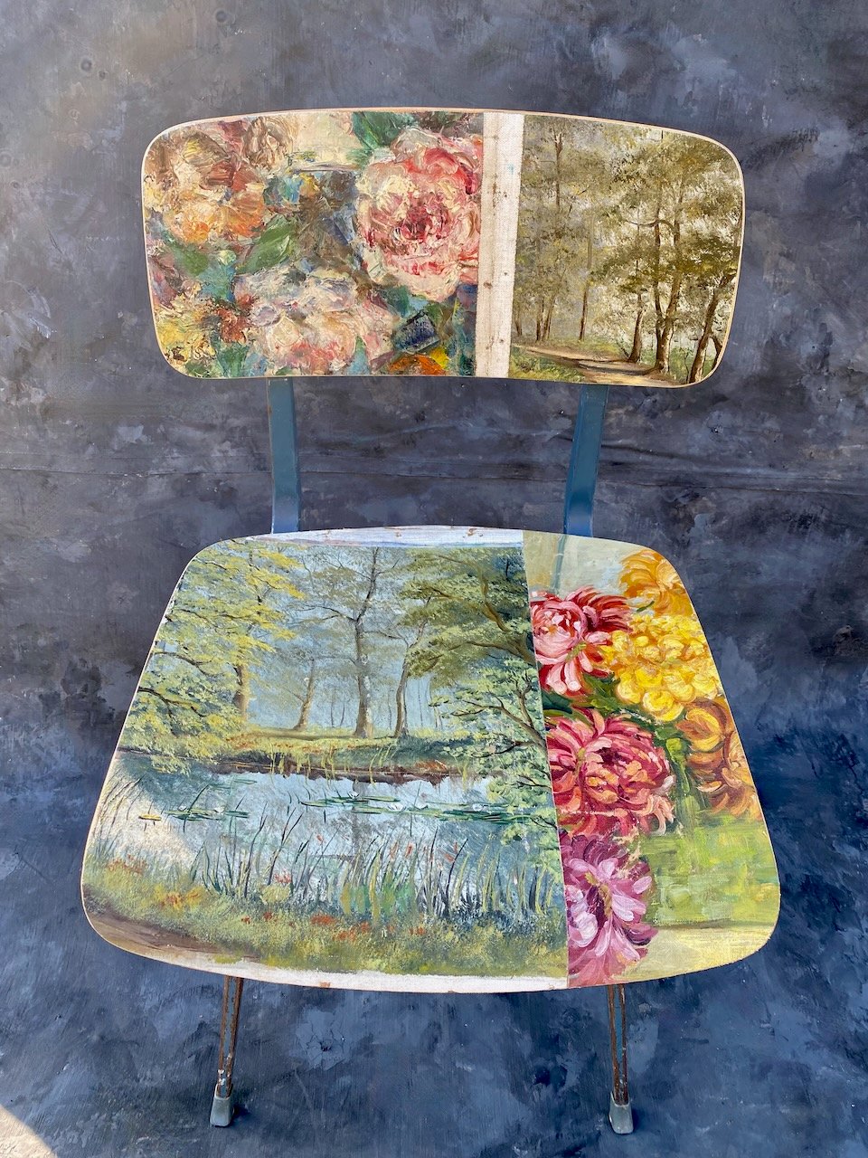 Image of painting chair - english garden
