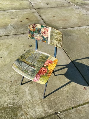 Image of painting chair - english garden