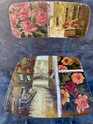 Image of painting chair - italian rose