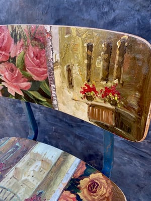 Image of painting chair - italian rose