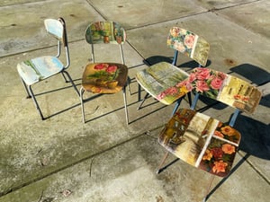 Image of painting chair - italian rose