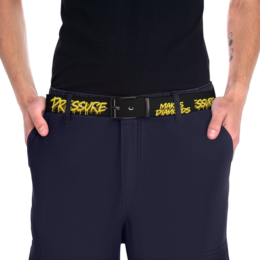Image of Pressure Makes Diamonds Graphic Belt — Streetwear Statement Accessory