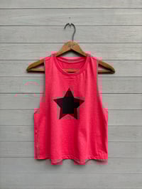 Image of Black Star Cropped Tank