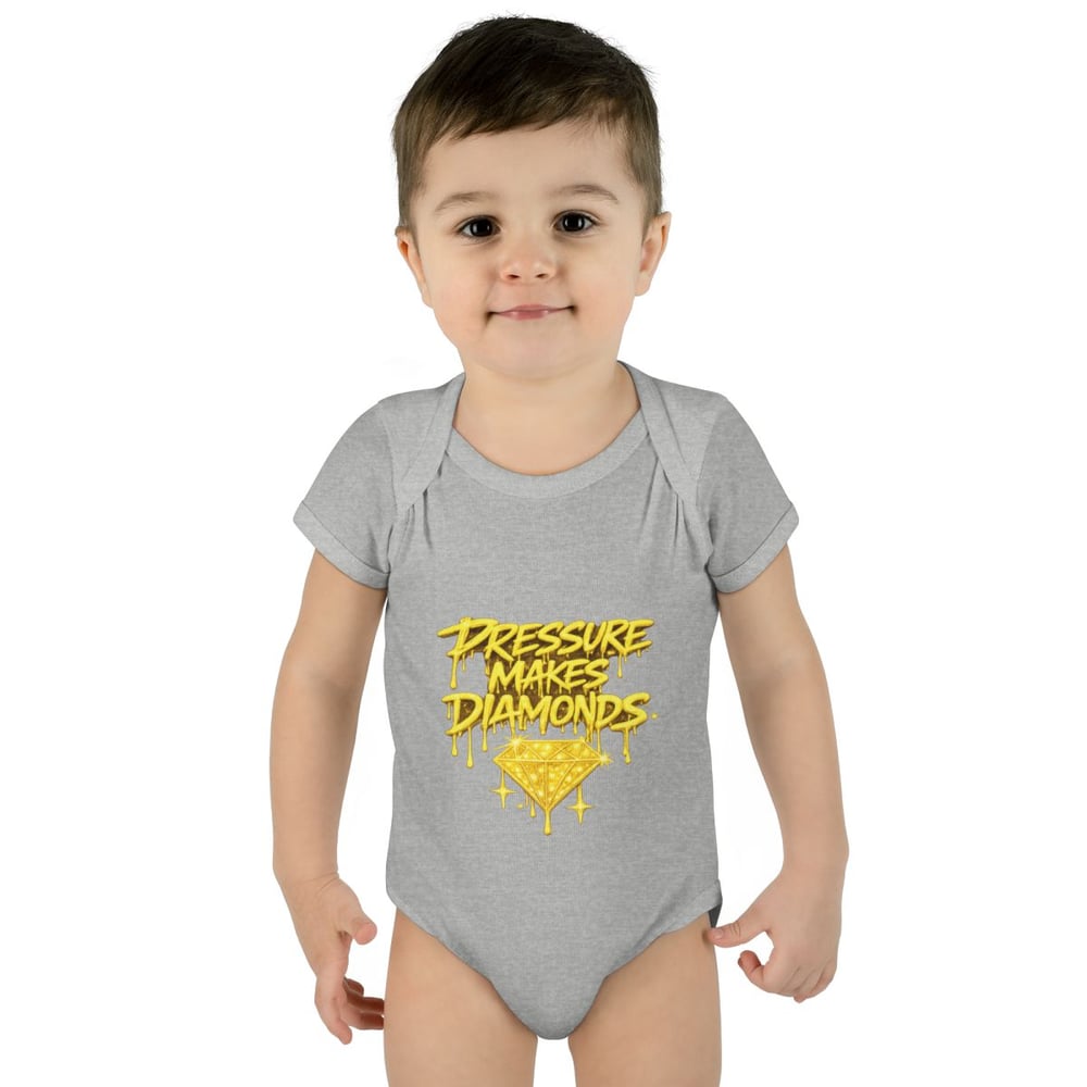 Image of Infant Bodysuit "Pressure Makes Diamonds" — Cute Motivational Baby Onesie