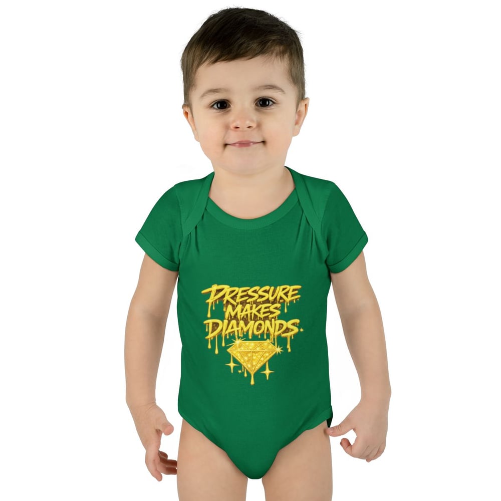 Image of Infant Bodysuit "Pressure Makes Diamonds" — Cute Motivational Baby Onesie