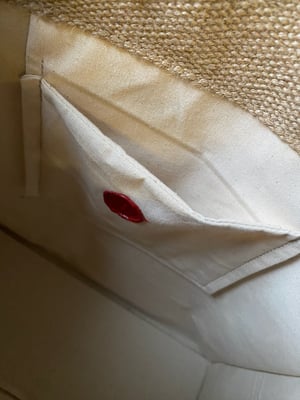 Image of one of a kind painting bag - english rose