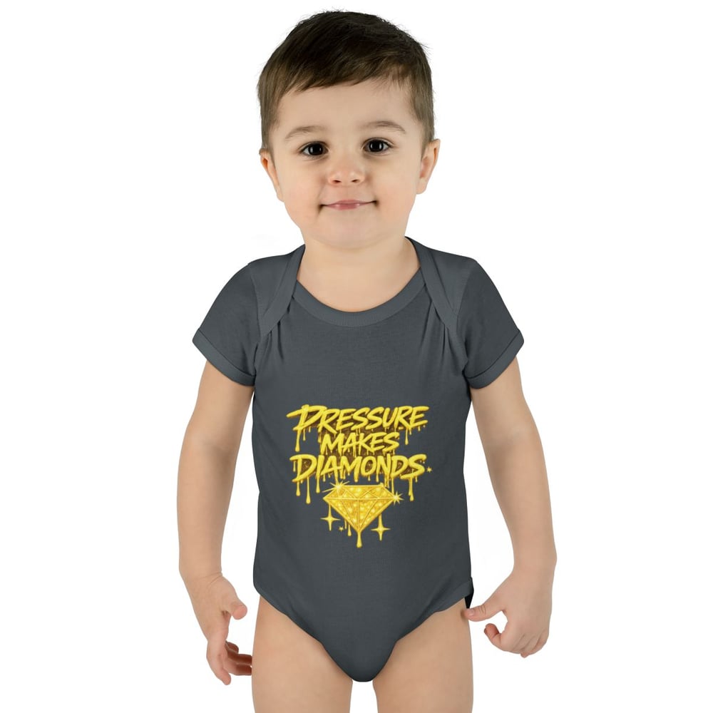 Image of Infant Bodysuit "Pressure Makes Diamonds" — Cute Motivational Baby Onesie
