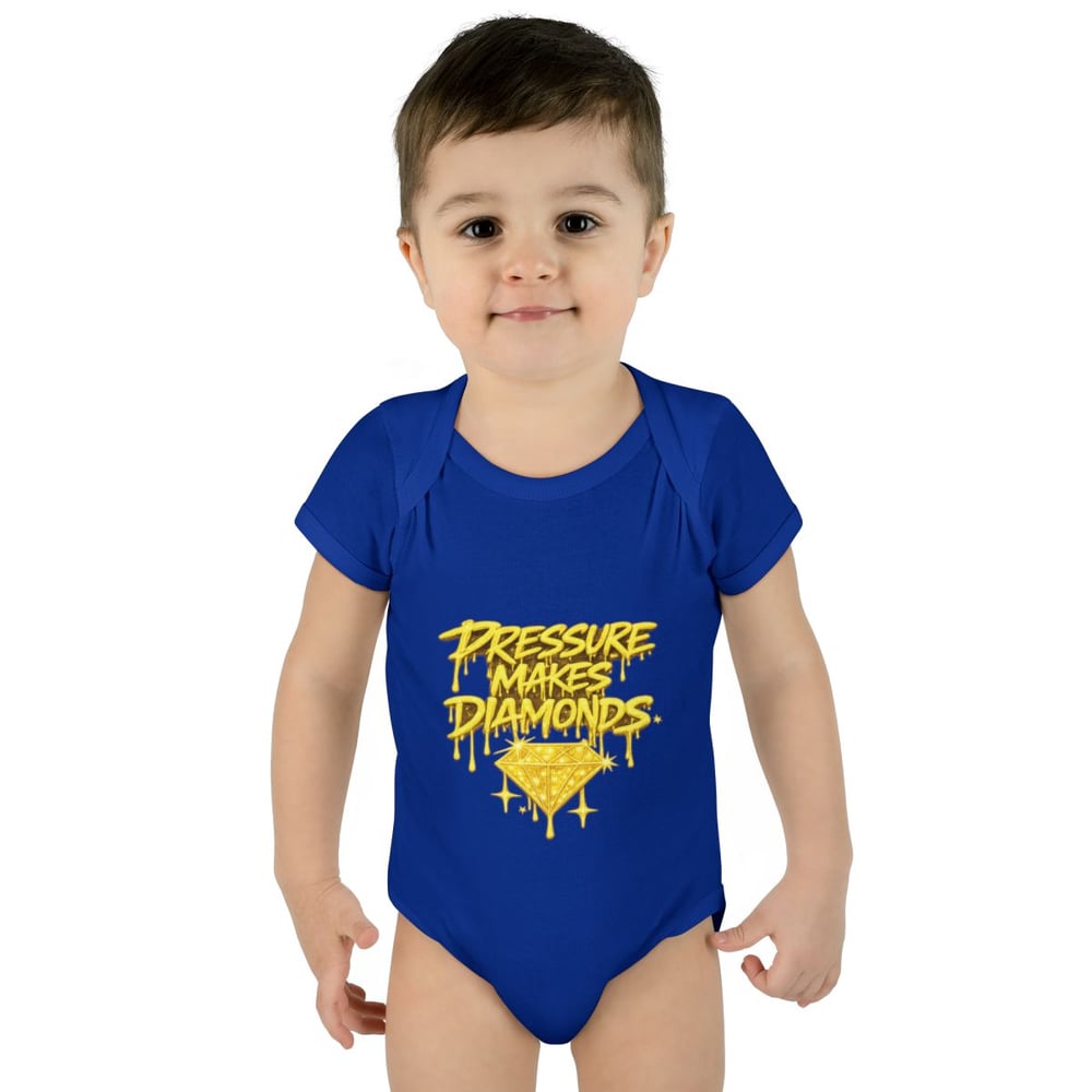 Image of Infant Bodysuit "Pressure Makes Diamonds" — Cute Motivational Baby Onesie