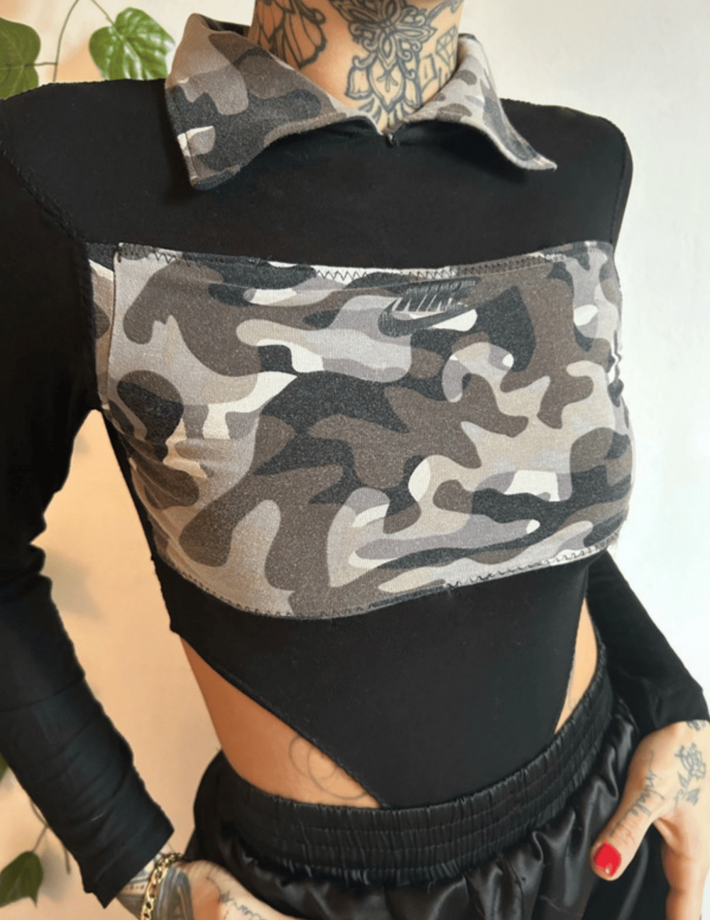 Image of nike upcycled bodysuit 