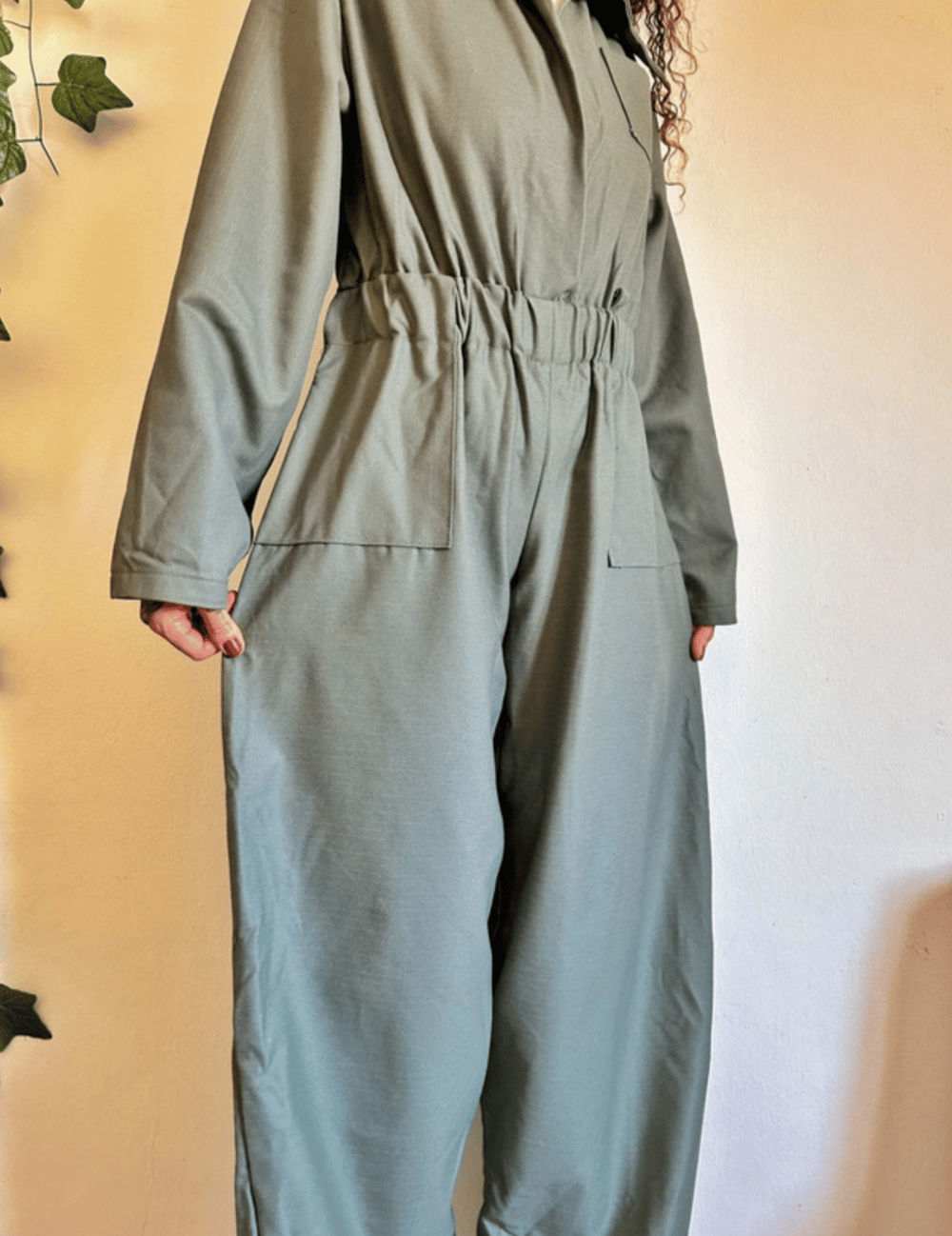 Image of grey jumpsuit 