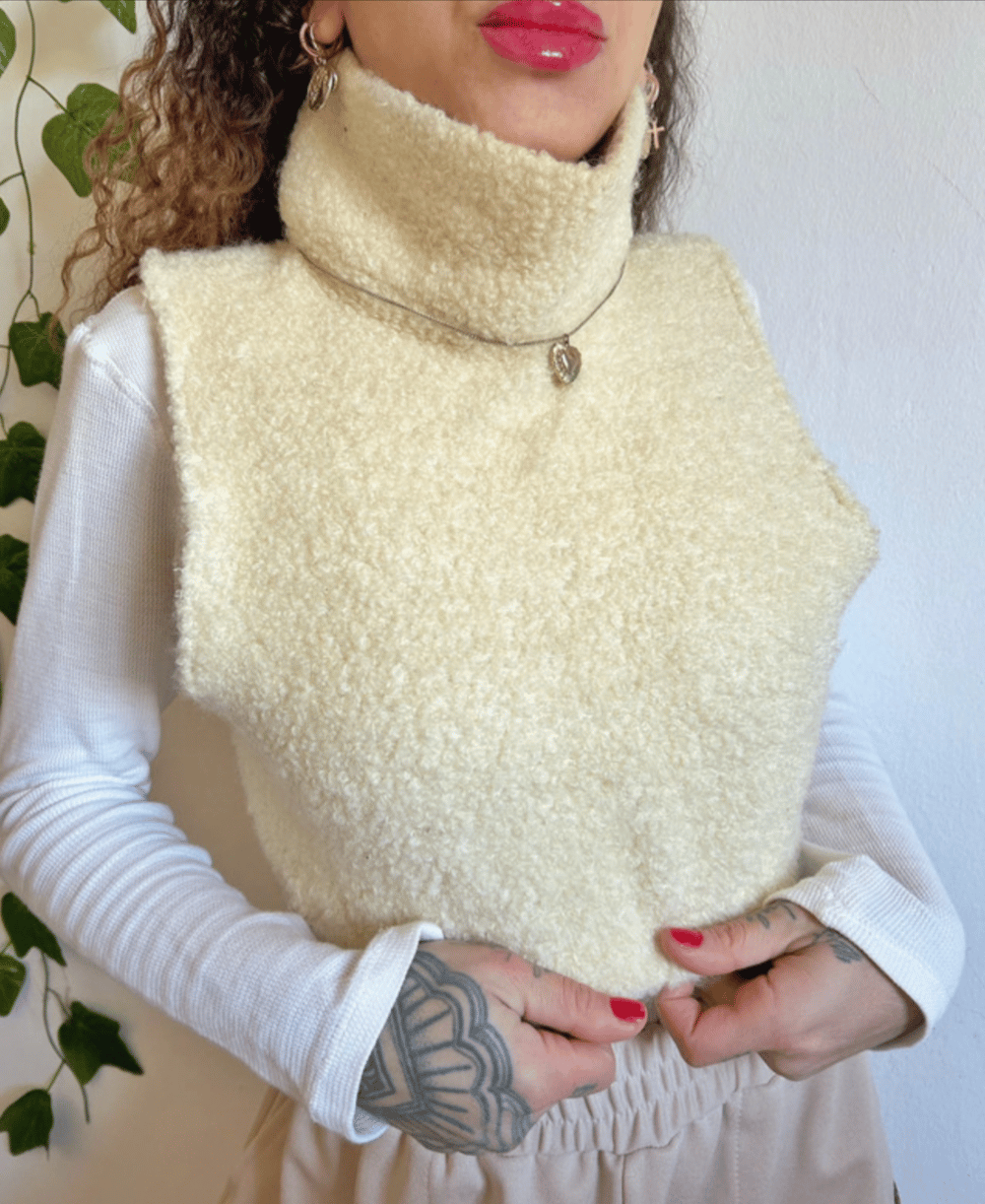Image of cream vest 