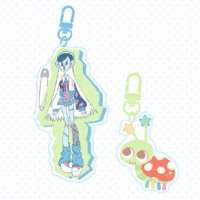 frankie & bbug acrylic keychains