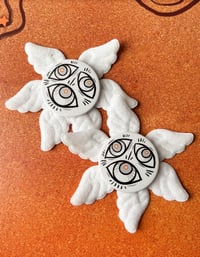 Image 2 of Biblically Accurate Angel Button with Plush Wings