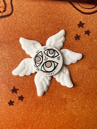 Image 1 of Biblically Accurate Angel Button with Plush Wings