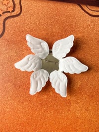 Image 3 of Biblically Accurate Angel Button with Plush Wings
