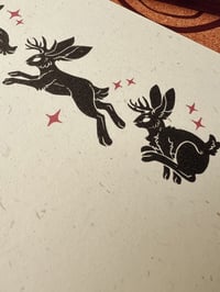 Image 4 of Three Jackalopes A5 Sketchbook with a Black Ribbon
