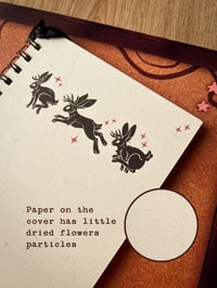 Image 3 of Three Jackalopes A5 Sketchbook with a Black Ribbon