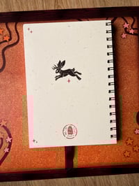 Image 2 of Three Jackalopes A5 Sketchbook with a Black Ribbon