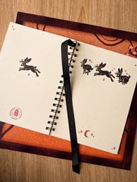 Image 7 of Three Jackalopes A5 Sketchbook with a Black Ribbon
