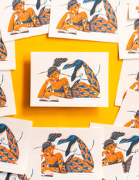 Image 2 of Mermaid 01 (riso print - A5)