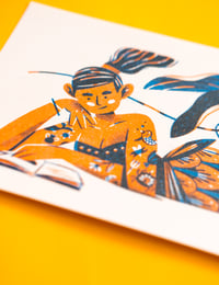 Image 4 of Mermaid 01 (riso print - A5)