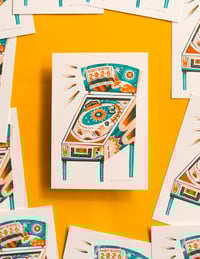 Image 1 of Pinball 2026 (riso print - A5)