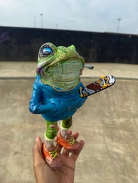 Image 1 of Remy the frog sculpture 