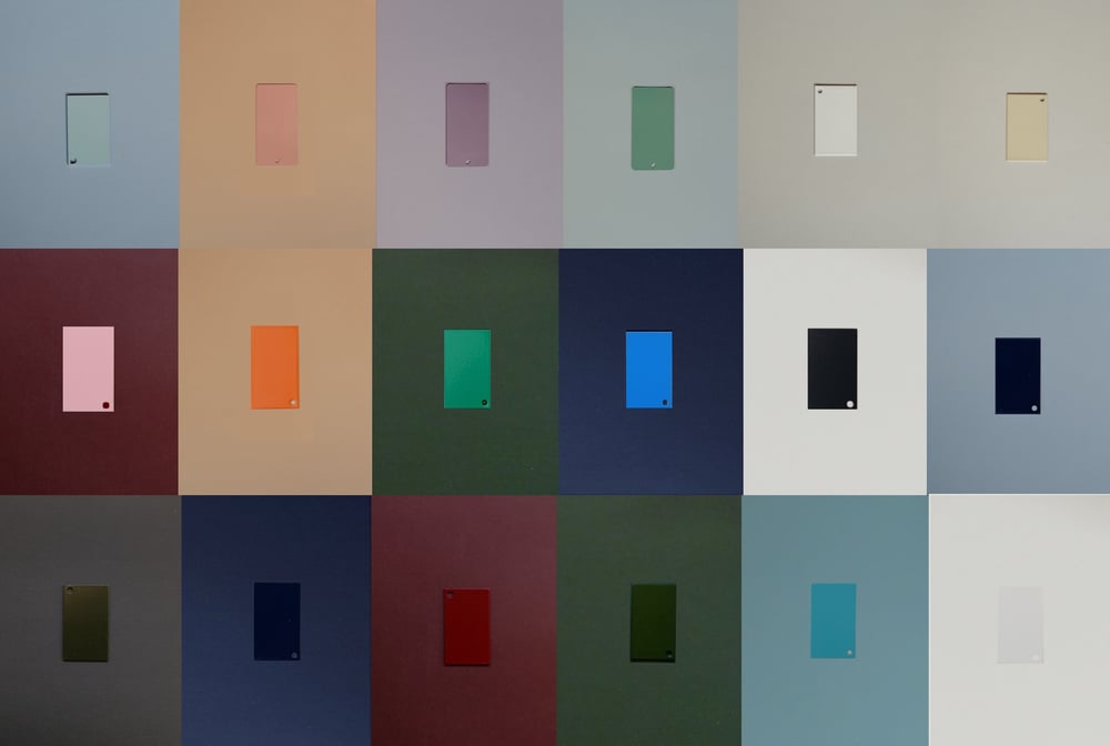 Image of Giraffe console table with natural linoleum top