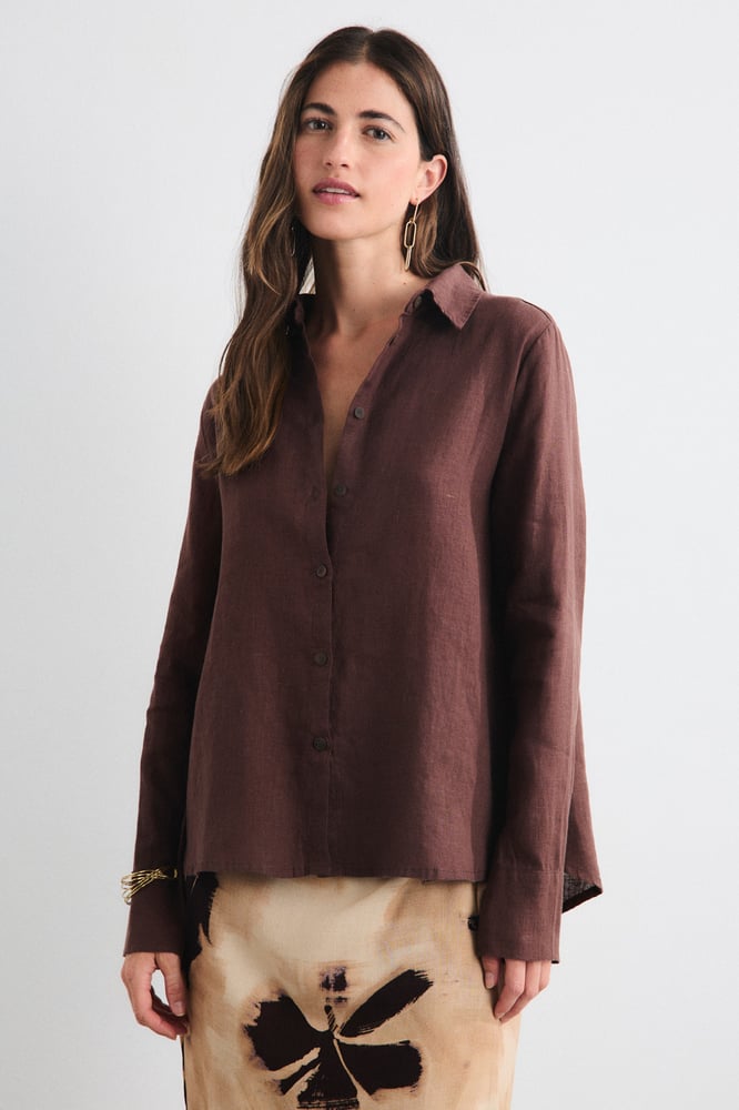 Image of Camisa Aurora marrón