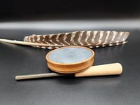 Image 2 of Quartersawn Cherry Pot Call, Grey Slate over Glass. #725