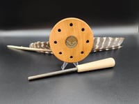 Image 1 of Quartersawn Cherry Pot Call, Grey Slate over Glass. #725