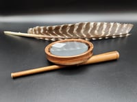 Image 4 of Santos Rosewood Pot Call, Glass over Slate with One Piece Striker