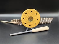 Image 1 of Quartersawn Osage Pot Call, Grey Slate over Glass. #714